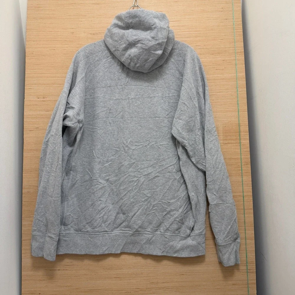 The North Face Mens XL Heather Gray Embroidered Logo Pullover Hoodie Sweatshirt